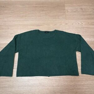 Papermoon Boutique Women's  Green Cropped Sweater Small